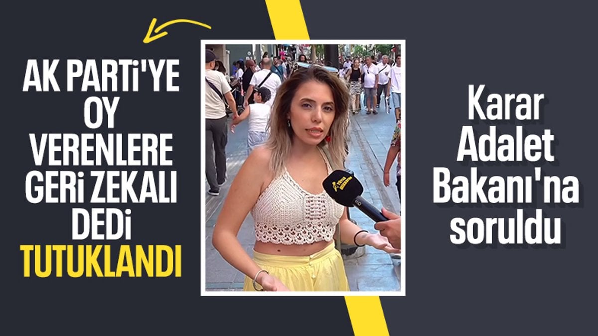 Adalet Bakanı Tunç’tan hakaret içeren sokak röportajıyla ilgili açıklama