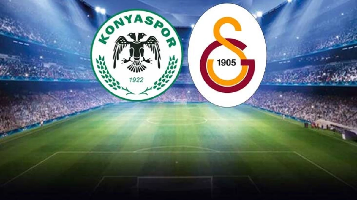 Canlı anlatım! Konyaspor-Galatasaray maçında ilk düdük çaldı