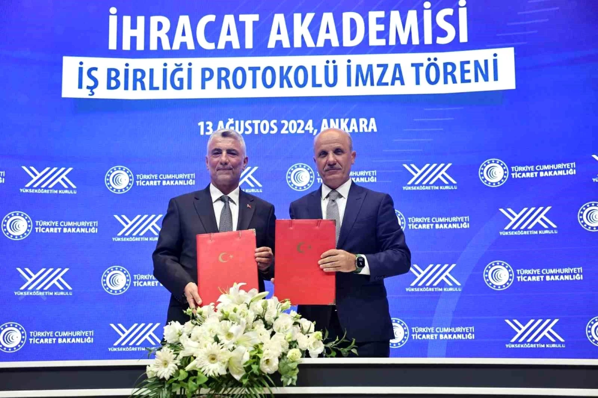 Ticaret Bakanlığı ile YÖK Arasında İhracat Akademisi İş Birliği Protokolü İmzalandı