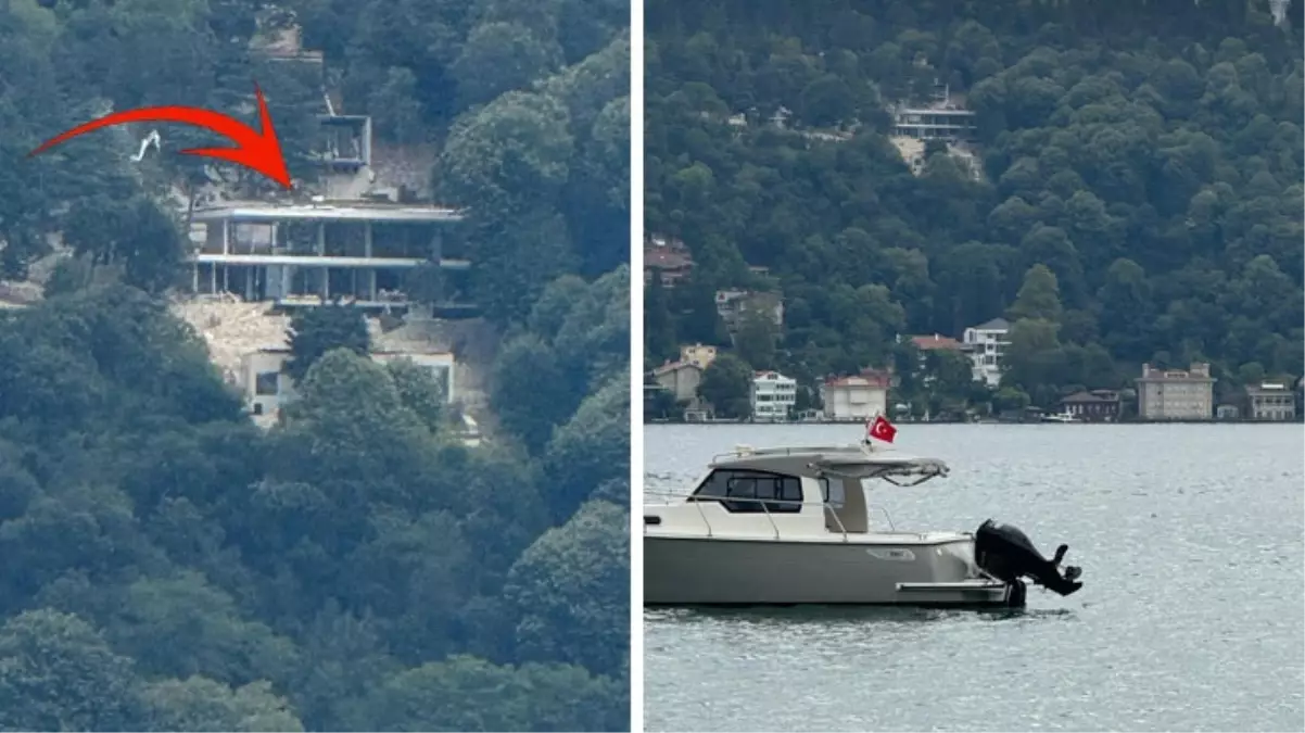 Vaniköy’de ormanlık alan içinde boğaz manzaralı villa inşaatı! Yapıyla ilgili soruşturma başlatıldı