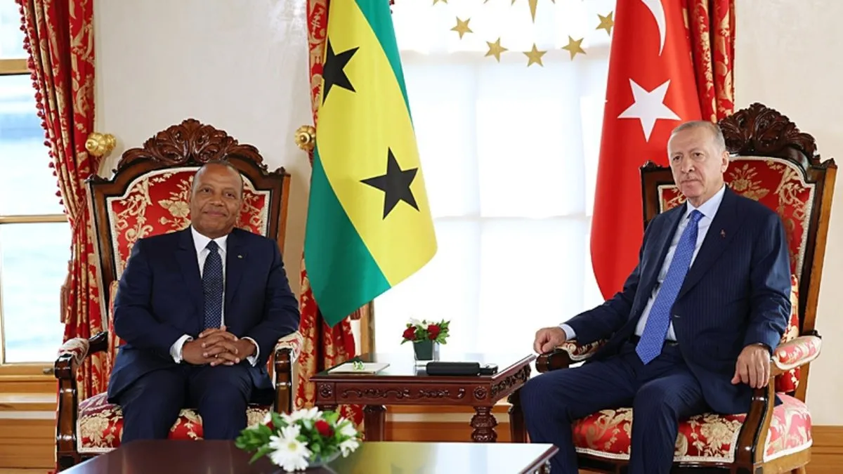 Başkan Erdoğan, Sao Tome ve Principe Demokratik Cumhuriyeti Başbakanı Patrice Emery Trovoada’yı kabul etti