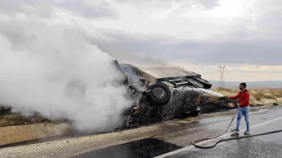 Kırıkkale’de Teker Yangına Yol Açtı