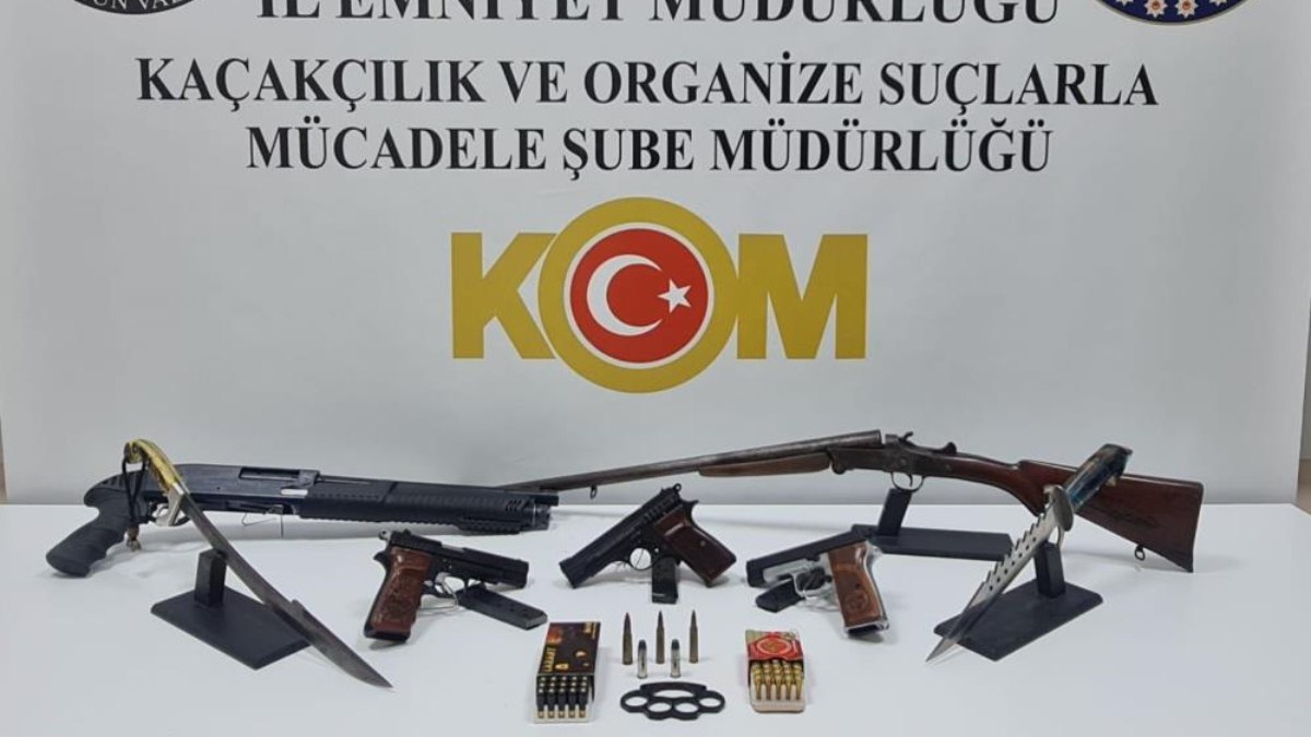 Samsun’da silah kaçakçılarına operasyon