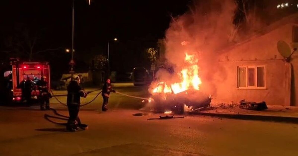 Edirne’de korkunç kaza! Eve çarpan otomobil alev aldı, 4 kişi yanarak öldü!