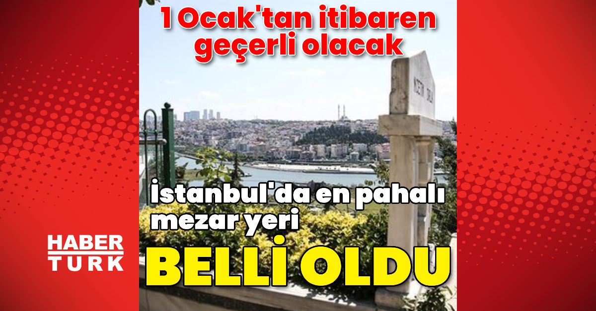 İstanbul’da en pahalı mezar yeri ücreti 111 bin 632 lira olarak belirlendi